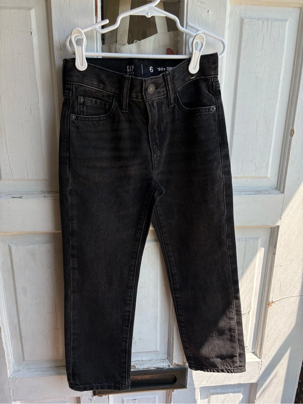 GAP boys 90’s original straight black jeans